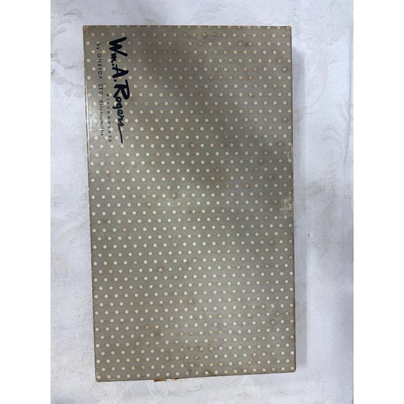 Oneida Wm. A Rogers Strathmore Vintage Serving Pieces Spoon & Fork 8" - Picture 5 of 8